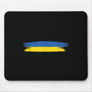 Ukraine-Flagge mit Farben blau und gelb _ kein Kri Mousepad