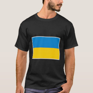 Ukraine-Flagge mit ukrainischen Farben T-Shirt