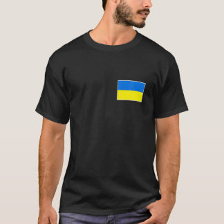 Ukraine-Flagge mit vintage ukrainischer Nationalfa T-Shirt