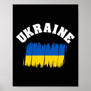 Ukraine-Flagge Nationalflagge Kiew Ukrainisch Kiew Poster
