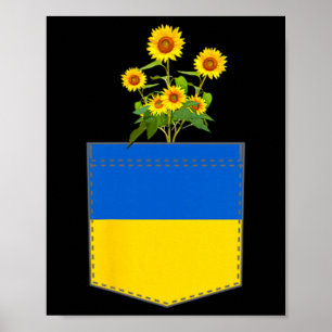 Ukraine-Flagge Nationalflagge Kiew Ukrainisch Kyiv Poster