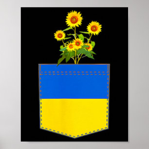 Ukraine-Flagge Nationalflagge Kiew Ukrainisch Kyiv Poster
