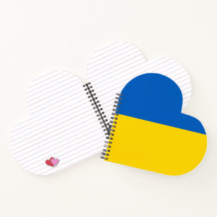 Ukraine-Flagge Notizbuch