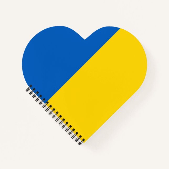 Ukraine-Flagge Notizbuch (Vorderseite)
