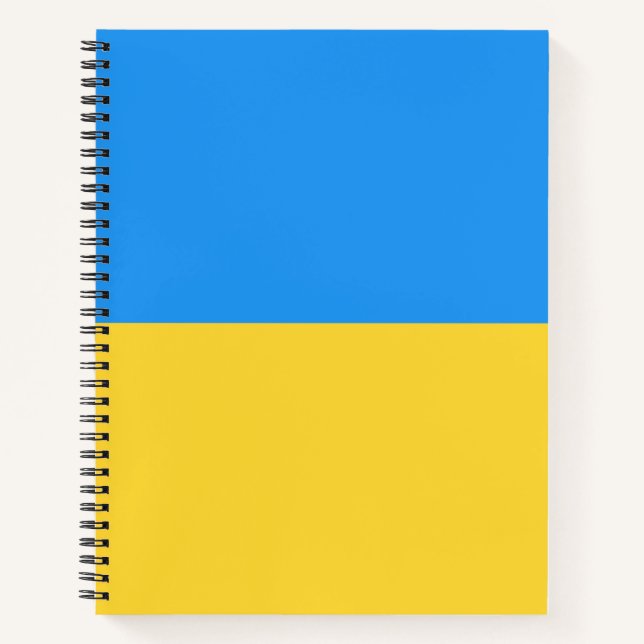 Ukraine-Flagge Notizbuch (Vorderseite)