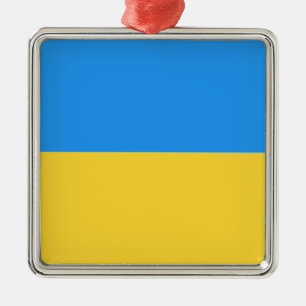 Ukraine-Flagge Ornament Aus Metall