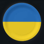 Ukraine-Flagge Pappteller<br><div class="desc">Ukraine-Flagge</div>