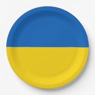 Ukraine-Flagge Pappteller