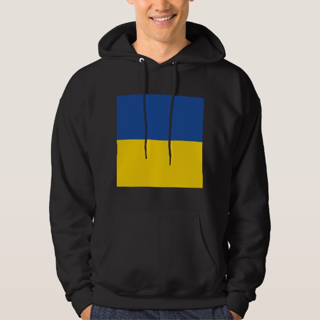 Ukraine-Flagge, patriotisches Geschenk des ukraini Hoodie (Vorderseite)