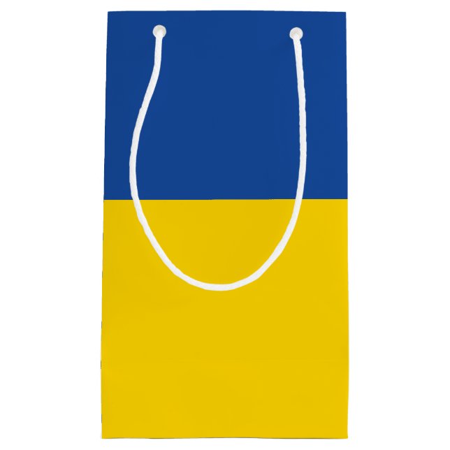 Ukraine-Flagge, patriotisches Geschenk des ukraini Kleine Geschenktüte (Vorderseite)