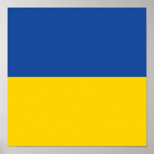 Ukraine-Flagge, patriotisches Geschenk des ukraini Poster