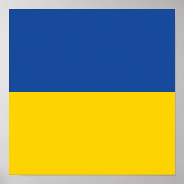 Ukraine-Flagge, patriotisches Geschenk des ukraini Poster (Vorne)