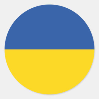 Ukraine-Flagge, patriotisches Geschenk des ukraini Runder Aufkleber