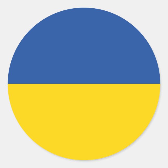 Ukraine-Flagge, patriotisches Geschenk des ukraini Runder Aufkleber (Vorderseite)