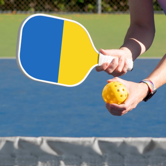 Ukraine-Flagge Pickleball Schläger (InSitu)