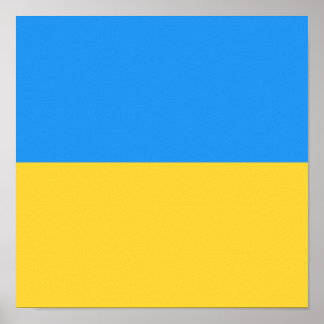 Ukraine-Flagge Poster