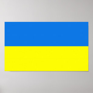 Ukraine-Flagge Poster