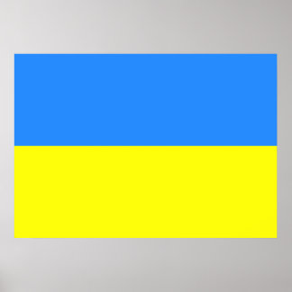Ukraine-Flagge Poster