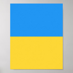 Ukraine-Flagge Poster