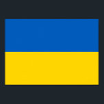 Ukraine-Flagge Poster<br><div class="desc">Die ukrainische Flagge ist ein horizontales Bicolor . Die verwendeten Farben in der Flagge sind blau,  gelb. Der Anteil der ukrainischen Flagge beträgt 2:3. Die Flagge der Ukraine wurde 1992 adoptiert. Die erste Verwendung des aktuellen Flagdesigns erfolgte 1848. Die letzte Änderung am aktuellen ukrainischen Flaggendesign erfolgte 1918.</div>