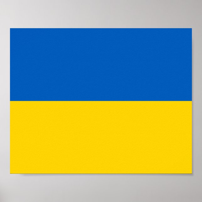 Ukraine-Flagge Poster (Vorne)