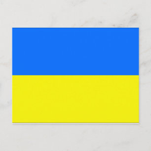 Ukraine-Flagge Postkarte