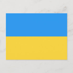 Ukraine-Flagge Postkarte