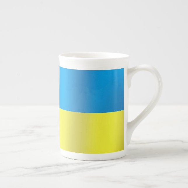 Ukraine-Flagge Prozellantasse (Rechts)