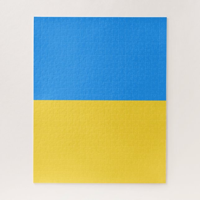 Ukraine-Flagge Puzzle (Vertikal)