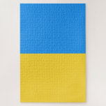 Ukraine-Flagge Puzzle<br><div class="desc">Ukraine-Flagge,  Unterstützung des ukrainischen blau-gelben ukrainischen Kampfes</div>