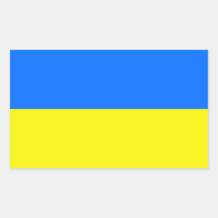 Ukraine-Flagge Rechteckiger Aufkleber