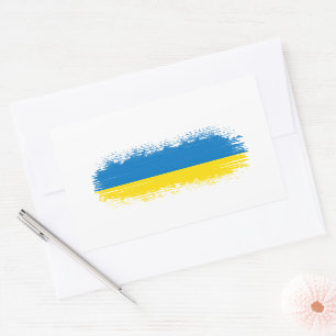 Ukraine-Flagge Rechteckiger Aufkleber
