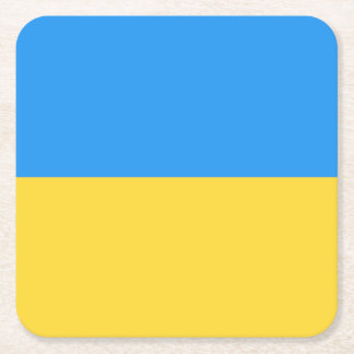Ukraine-Flagge Rechteckiger Pappuntersetzer