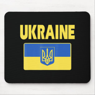 Ukraine-Flagge Retro Vintage Ukrainische Männer Fr Mousepad