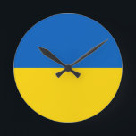 Ukraine-Flagge Runde Wanduhr<br><div class="desc">Ukraine-Flagge</div>