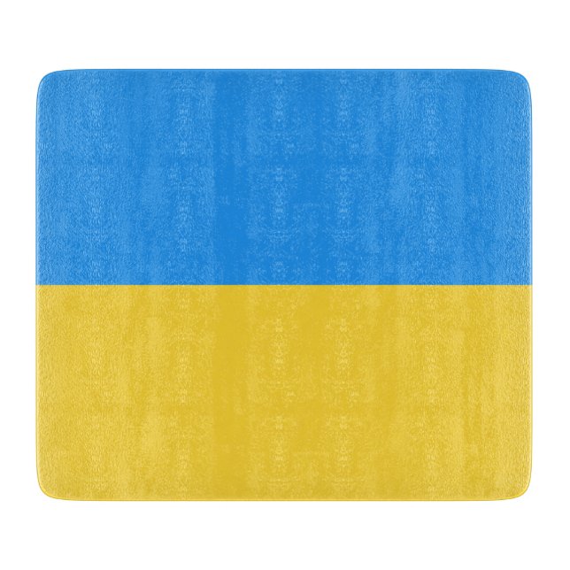 Ukraine-Flagge Schneidebrett (Vorderseite)