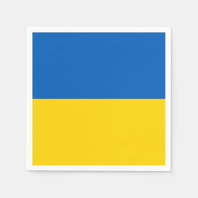 Ukraine-Flagge Serviette (Vorderseite)