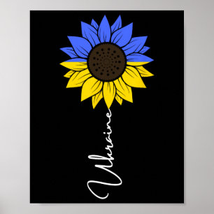 Ukraine-Flagge Sonnenblume 1 Poster