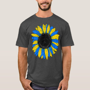 Ukraine Flagge Sonnenblume Ukrainische Flagge Vint T-Shirt