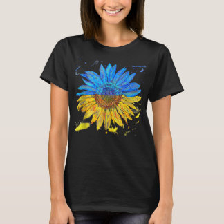Ukraine Flagge Sonnenblume Vintag ukrainischer T - T-Shirt