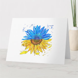 Ukraine-Flagge Sonnenblume Vintage-Shirt Ukrainisc Karte