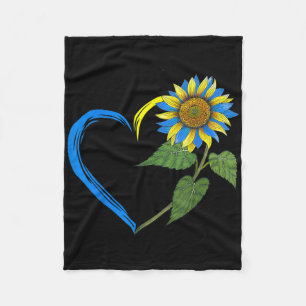 Ukraine-Flagge Sonnenblume Vintage Ukrainische Lie Fleecedecke