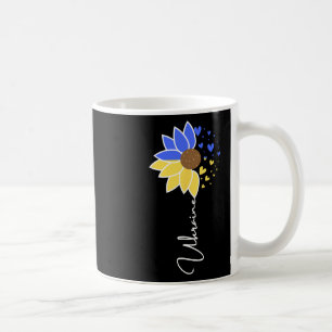 Ukraine-Flagge Sonnenblumen-Herzen  Kaffeetasse