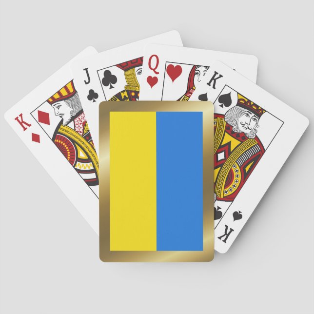 Ukraine-Flagge Spielkarten (Rückseite)