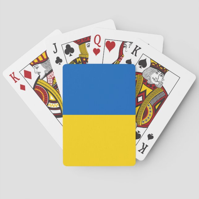 Ukraine-Flagge Spielkarten (Rückseite)