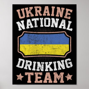 Ukraine-Flagge Stolze Ukrainer Männer und Frauen 1 Poster