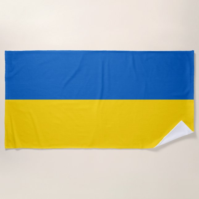 Ukraine-Flagge Strandtuch (Vorderseite)
