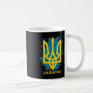 Ukraine-Flagge Symbol Liebe Frieden Und Viel Glück Kaffeetasse