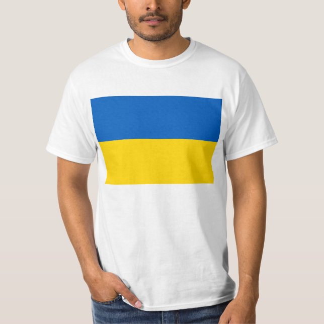 Ukraine-Flagge T-Shirt (Vorderseite)