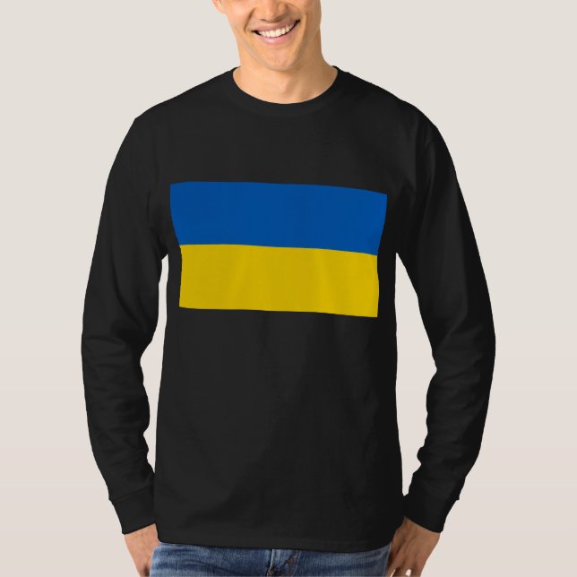 Ukraine-Flagge T-Shirt (Vorderseite)